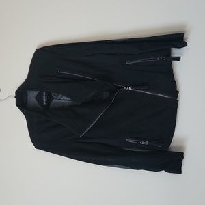 Via Spiga Asymmetrical Leather Jacket